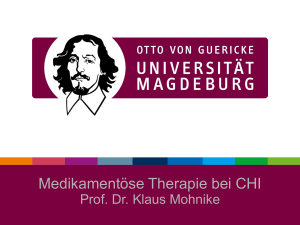 Medikamentöse Therapie bei CHI