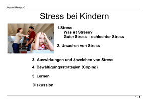 Stress bei Kindern