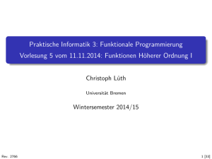 Praktische Informatik 3 (WS 2014/15) - informatik.uni
