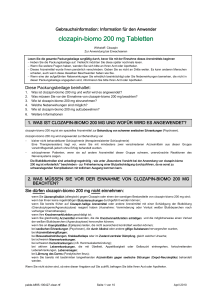 clozapin-biomo 200 mg Tabletten