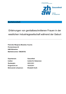 Erfahrungen von genitalbeschnittenen Frauen in der westlichen