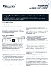 Wesentliche Anlegerinformationen