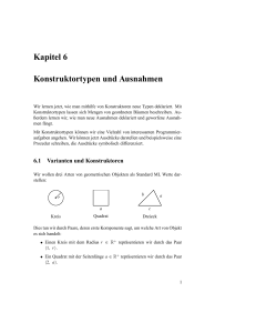 Kapitel 6 Konstruktortypen und Ausnahmen