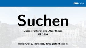 Datenstrukturen und Algorithmen FS 2016