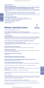 Beipackzettel WELEDA Calendula Essenz - Shop