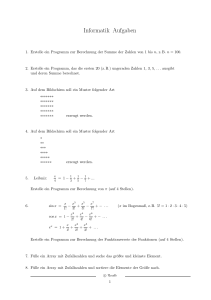 Informatik Aufgaben