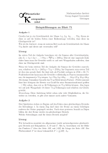 Beispiellösungen zu Blatt 71 - Mathematik an der Universität Göttingen