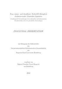 inaugural dissertation - Universität Heidelberg