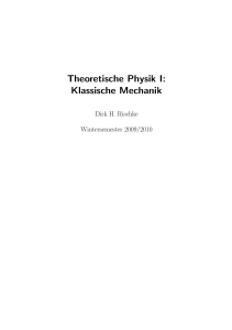 Theoretische Physik I: Klassische Mechanik