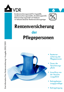 VDR Rentenversicherung Pflegepersonen