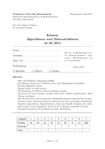 Algorithmen und Datenstrukturen - Institut für Betriebssysteme und