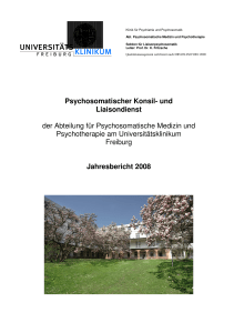 Psychosomatischer Konsil - Universitätsklinikum Freiburg