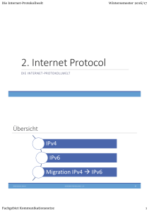 2. Internet Protocol