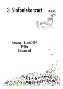 3. Sinfoniekonzert am 15.06.2019 auf Gut Altenhof