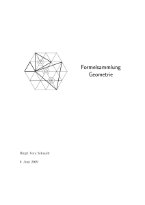 Formelsammlung Geometrie