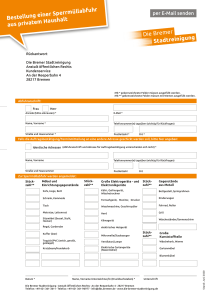DBS Sperrmuellabfuhr Formular 0620