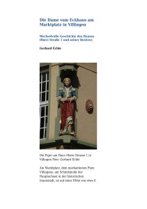 Die Renaissance-Dame am Marktplatz in Villingen