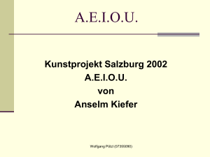 Anselm Kiefer: AEIOU