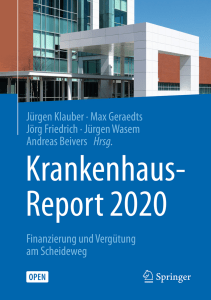 Krankenhaus-Report 2020 · Finanzierung und Vergütung am Scheideweg
