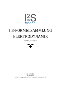 IIS Formelsammlung