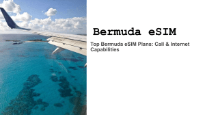 Top Bermuda eSIM Plans: Call & Internet Capabilities