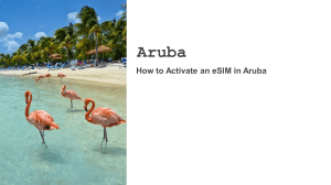 How to Activate an eSIM in Aruba