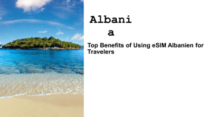 Top Benefits of Using eSIM Albanien for Travelers