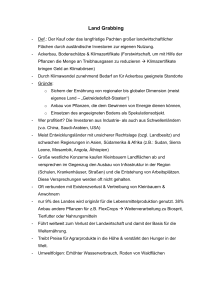 Land Grabbing: Definition, Ursachen und Folgen