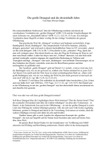 Die große Drangsal und die dreieinhalb Jahre - Betanien Verlag