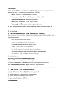 Künstliches Bewusstsein: Physik & IIT-Perspektive