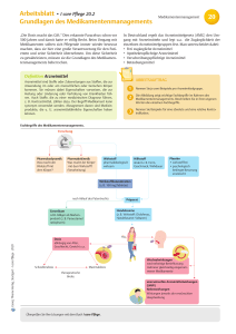 Grundlagen des Medikamentenmanagements Arbeitsblatt