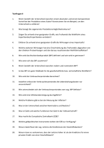 Makro&ouml;konomie Testfragen II