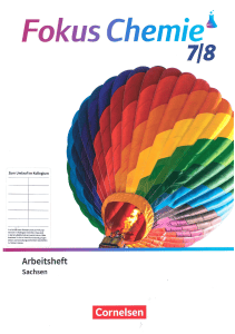 Fokus Chemie 7/8 Arbeitsheft Sachsen &ndash; Chemie-&Uuml;bungen f&uuml;r Gymnasium
